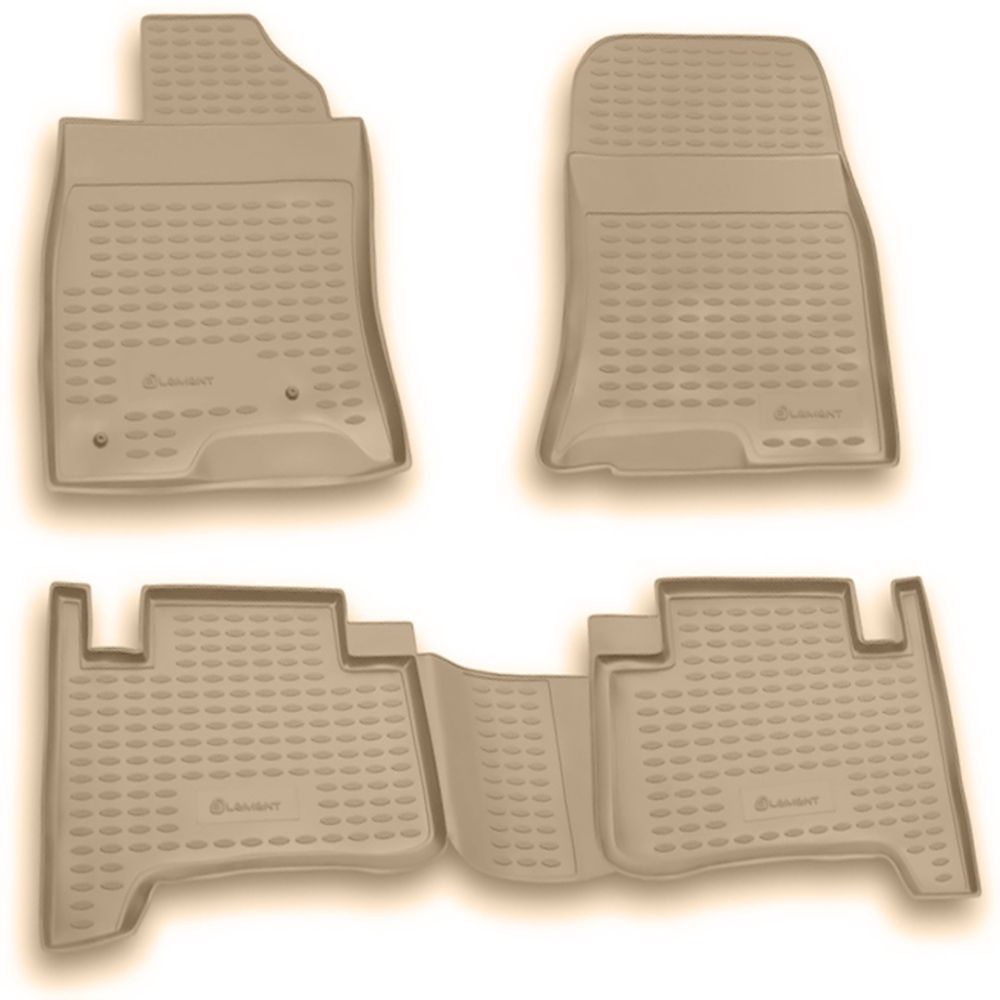 ΠΑΤΑΚΙΑ ΣΕ ΣΚΑΦΗ TPE ΛΑΣΤΙΧΟ ΓΙΑ TOYOTA LAND CRUISER PRADO 01/2003-12/2009  ΣΕ ΜΠΕΖ ΧΡΩΜΑ NOVLINE - 4 ΤΕΜ.