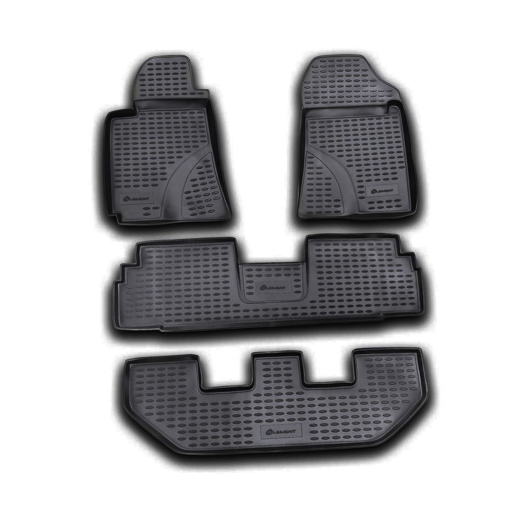ΠΑΤΑΚΙΑ ΣΕ ΣΚΑΦΗ TPE ΛΑΣΤΙΧΟ ΓΙΑ TOYOTA COROLLA VERSO 2004-2009  ΣΕ ΜΑΥΡΟ ΧΡΩΜΑ NOVLINE - 4 ΤΕΜ.
