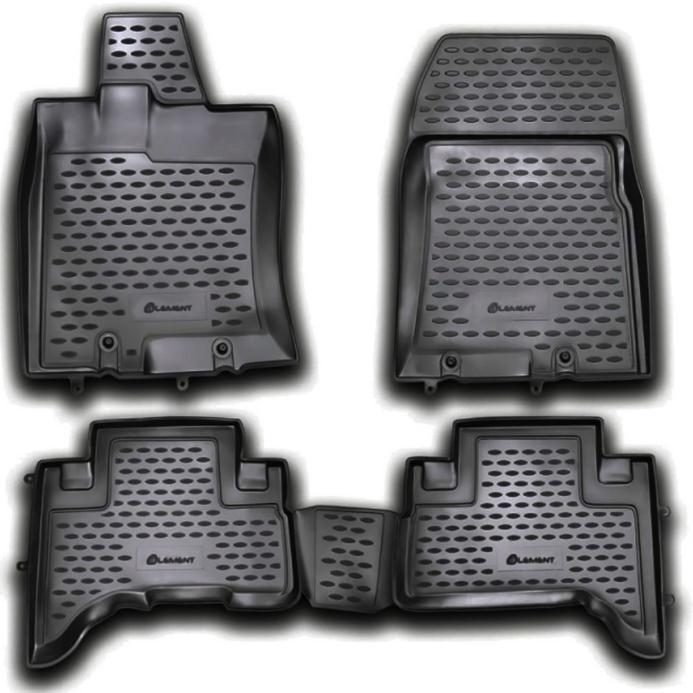 ΠΑΤΑΚΙΑ ΣΕ ΣΚΑΦΗ TPE ΛΑΣΤΙΧΟ ΓΙΑ TOYOTA FJ-CRUISER 2006+  ΣΕ ΑΝΘΡΑΚΙ ΣΚΟΥΡΟ ΓΚΡΙ ΧΡΩΜΑ NOVLINE - 4 ΤΕΜ.