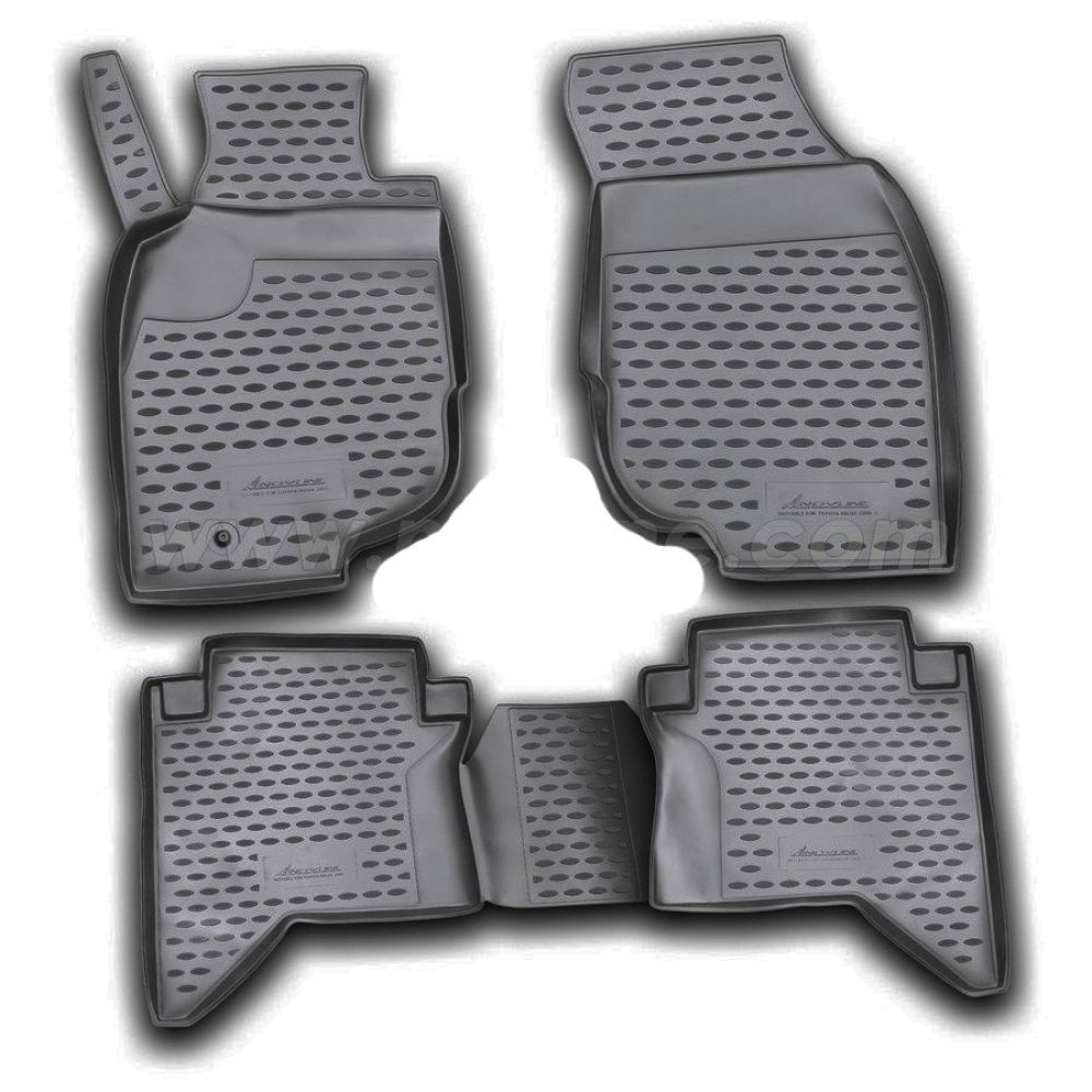 ΠΑΤΑΚΙΑ ΣΕ ΣΚΑΦΗ TPE ΛΑΣΤΙΧΟ ΓΙΑ TOYOTA HILUX 2008+  ΣΕ ΜΑΥΡΟ ΧΡΩΜΑ NOVLINE - 4 ΤΕΜ.