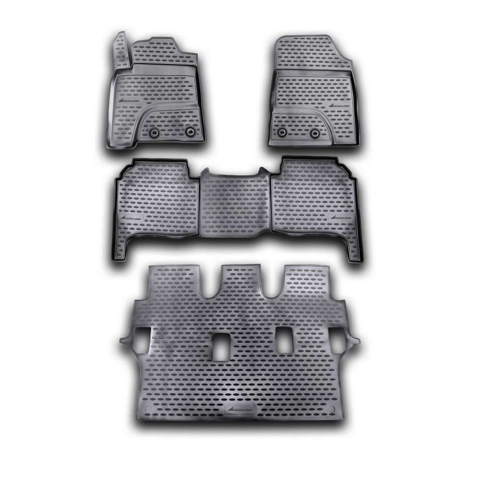ΠΑΤΑΚΙΑ ΣΕ ΣΚΑΦΗ TPE ΛΑΣΤΙΧΟ ΓΙΑ TOYOTA LANDCRUISER 200 2012-2015  ΣΕ ΜΑΥΡΟ ΧΡΩΜΑ NOVLINE - 4 ΤΕΜ.
