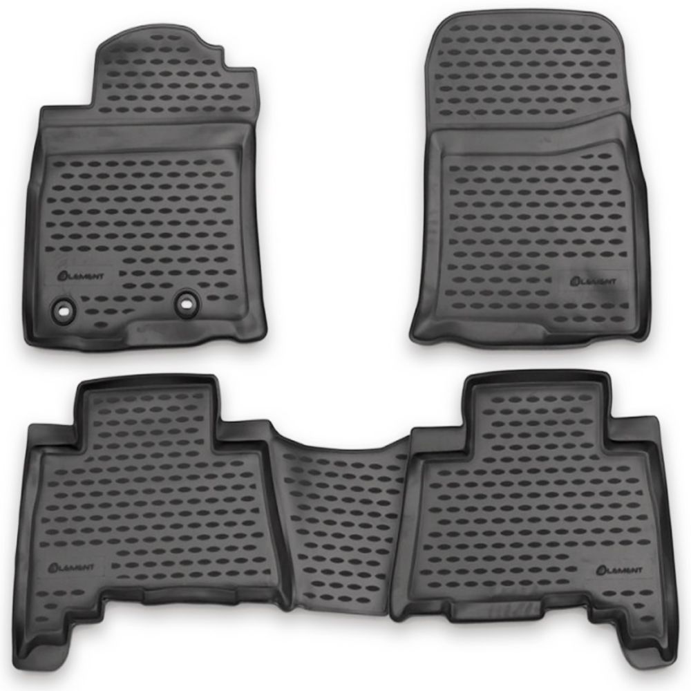 ΠΑΤΑΚΙΑ ΣΕ ΣΚΑΦΗ TPE ΛΑΣΤΙΧΟ ΓΙΑ TOYOTA LANDCRUISER 150 2013-2015  ΣΕ ΑΝΘΡΑΚΙ ΣΚΟΥΡΟ ΓΚΡΙ ΧΡΩΜΑ NOVLINE - 4 ΤΕΜ.