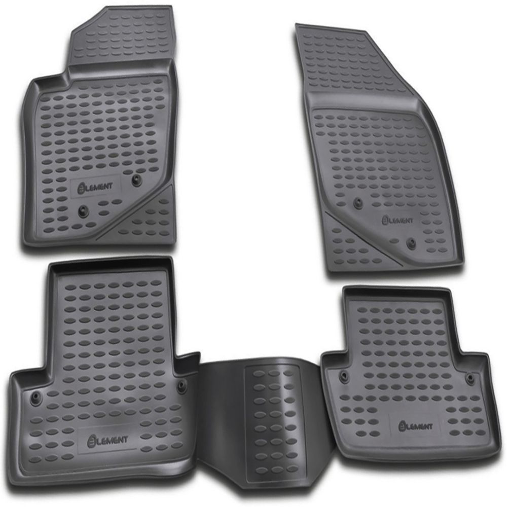 ΠΑΤΑΚΙΑ ΣΕ ΣΚΑΦΗ TPE ΛΑΣΤΙΧΟ ΓΙΑ VOLVO S60 10/2000-08/2010  ΣΕ ΑΝΘΡΑΚΙ ΣΚΟΥΡΟ ΓΚΡΙ ΧΡΩΜΑ NOVLINE - 4 ΤΕΜ.