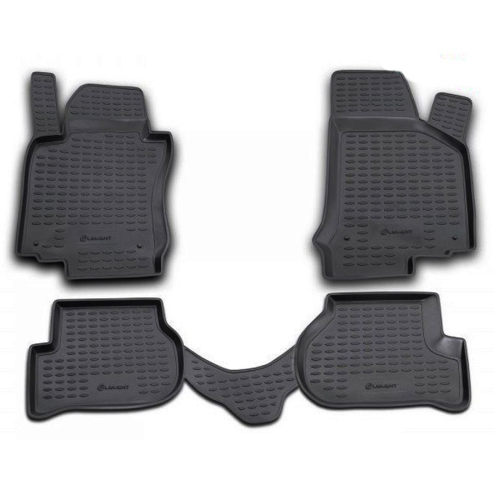 ΠΑΤΑΚΙΑ ΣΕ ΣΚΑΦΗ TPE ΛΑΣΤΙΧΟ ΓΙΑ VW GOLF 5 11/2003-10/2008  ΣΕ ΜΑΥΡΟ ΧΡΩΜΑ NOVLINE - 4 ΤΕΜ.