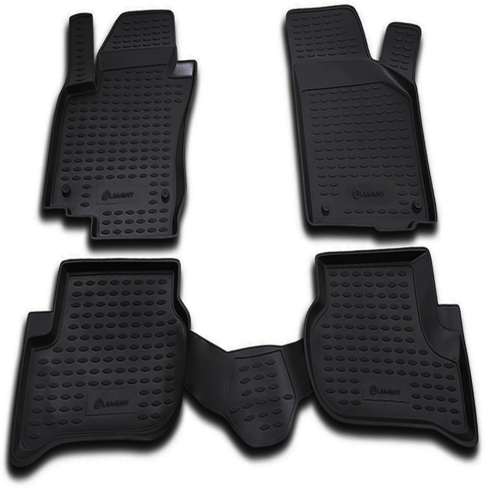 ΠΑΤΑΚΙΑ ΣΕ ΣΚΑΦΗ TPE ΛΑΣΤΙΧΟ ΓΙΑ VW GOLF PLUS 02/2005-2014  ΣΕ ΜΑΥΡΟ ΧΡΩΜΑ NOVLINE - 4 ΤΕΜ.
