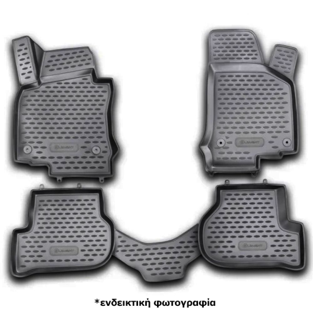ΠΑΤΑΚΙΑ ΣΕ ΣΚΑΦΗ TPE ΛΑΣΤΙΧΟ ΓΙΑ VW GOLF 6 2009-2012  ΣΕ ΜΑΥΡΟ ΧΡΩΜΑ NOVLINE - 4 ΤΕΜ.