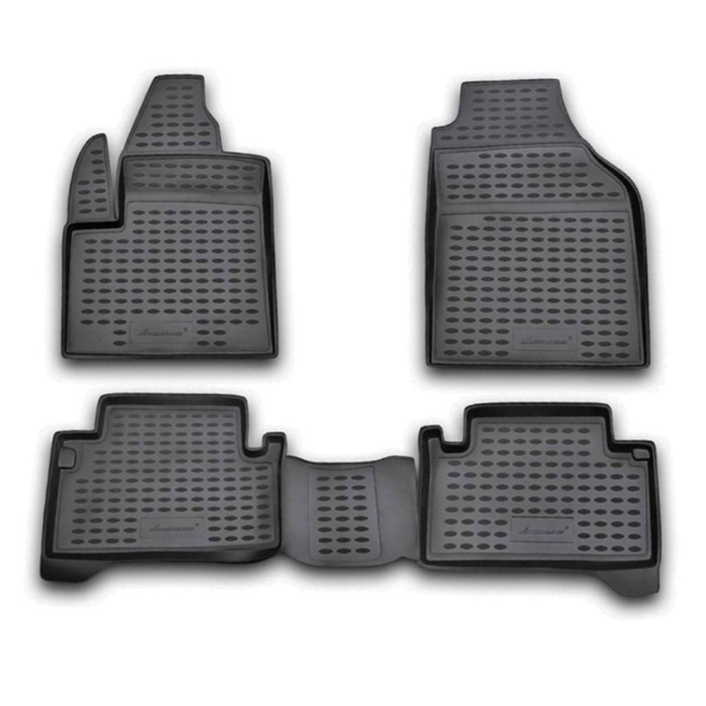 Novline – Πατάκια Σκαφάκια για Ford Transit Tourneo Connect 06/2002 > 10/2013 5πορτο / MiniVan / Επαγγελματικό για αντοχή καθημερινής χρήσης από TPE λάστιχο – 1 Σετ (1571892G/NV)