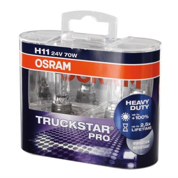 H11 24V PGJ19-2 OSRAM TRUCKSTAR PRO 2τεμ. BLISTER