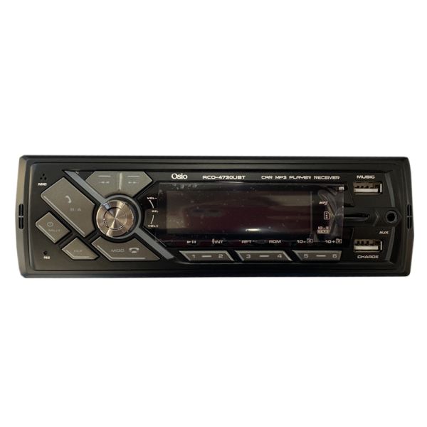 RADIO 1 DIN DUAL USB/FM/MSD/MP3/WMA/BLUETOOTH 200W ΜΕ ΕΠΙΛΟΓΗ ΦΩΤΙΣΜΟΥ 7 ΧΡΩΜΑΤΩΝ & ΧΕΙΡΙΣΤΗΡΙΟ OSIO - 1 τεμ.
