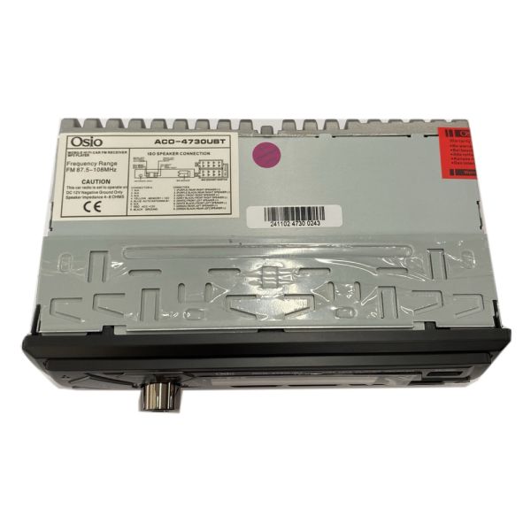 RADIO 1 DIN DUAL USB/FM/MSD/MP3/WMA/BLUETOOTH 200W ΜΕ ΕΠΙΛΟΓΗ ΦΩΤΙΣΜΟΥ 7 ΧΡΩΜΑΤΩΝ & ΧΕΙΡΙΣΤΗΡΙΟ OSIO - 1 τεμ.