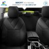 Amio - Καλύμματα Καθισμάτων OTOM Ruby 1202 Grey/Black σε Μαύρο/Σκούρο Γκρι Λινό και Δερματίνη για Μπροστινά και Πίσω Καθίσματα με 5 Προσκέφαλα - 1 σετ. (OT77345/AM)
