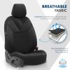 Amio - Καλύμματα Καθισμάτων OTOM Ruby 1202 Grey/Black σε Μαύρο/Σκούρο Γκρι Λινό και Δερματίνη για Μπροστινά και Πίσω Καθίσματα με 5 Προσκέφαλα - 1 σετ. (OT77345/AM)