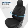 Amio - Καλύμματα Καθισμάτων OTOM Ruby 1202 Grey/Black σε Μαύρο/Σκούρο Γκρι Λινό και Δερματίνη για Μπροστινά και Πίσω Καθίσματα με 5 Προσκέφαλα - 1 σετ. (OT77345/AM)