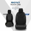 Amio - Καλύμματα Καθισμάτων OTOM Ruby 1202 Grey/Black σε Μαύρο/Σκούρο Γκρι Λινό και Δερματίνη για Μπροστινά και Πίσω Καθίσματα με 5 Προσκέφαλα - 1 σετ. (OT77345/AM)