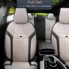AMiO - Καλύμματα Καθισμάτων OTOM Swan 503 Beige Μαύρο/Μπεζ Λινό Ύφασμα και Δερματίνη για Μπροστινά και Πίσω Καθίσματα με 5 Προσκέφαλα - 1 Σετ (OT86753/AM)