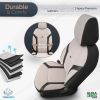 AMiO - Καλύμματα Καθισμάτων OTOM Swan 503 Beige Μαύρο/Μπεζ Λινό Ύφασμα και Δερματίνη για Μπροστινά και Πίσω Καθίσματα με 5 Προσκέφαλα - 1 Σετ (OT86753/AM)