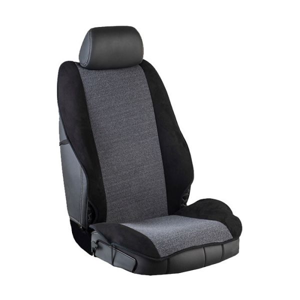 Race Axion - Πλατοκαθίσματα για Εμπρόσθια Καθίσματα με Universal Εφαρμογή από Πετσέτα (70% Βαμβάκι / 30% Πολυεστέρας) σε Δίχρωμο Μαύρο Γκρι - 2 Τεμ. (PLAT.60015-RXLY)