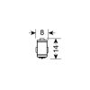 BA7s 12V 25lm HYPER-LED6 ΛΕΥΚΟ 2SMDx3chips BLISTER 2ΤΕΜ.
