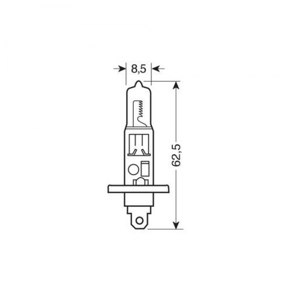H1 12V 55W P14,5s OSRAM ULTRA LIFE 1ΤΕΜ. BLISTER