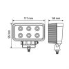 ΠΡΟΣΦΟΡΑ ΠΡΟΒΟΛΕΑΣ ΕΡΓΑΣΙΑΣ WL-2 18W 1200LM  ΜΕ 6 LED ΚΑΡΦΙ 10-30V/21W 6.000K (111 x 95 x 56 mm) -1ΤΕΜ.