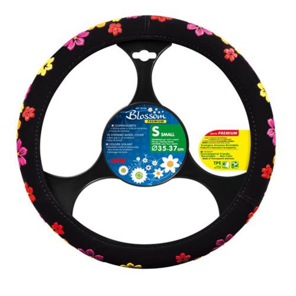 Lampa Κάλυμμα Τιμονιού Αυτοκινήτου Blossom Άοσμο 35-37εκ. Άοσμο Βελούδινο με PU λουλούδια Πολύχρωμο - 1 τεμ. (L3312.5)