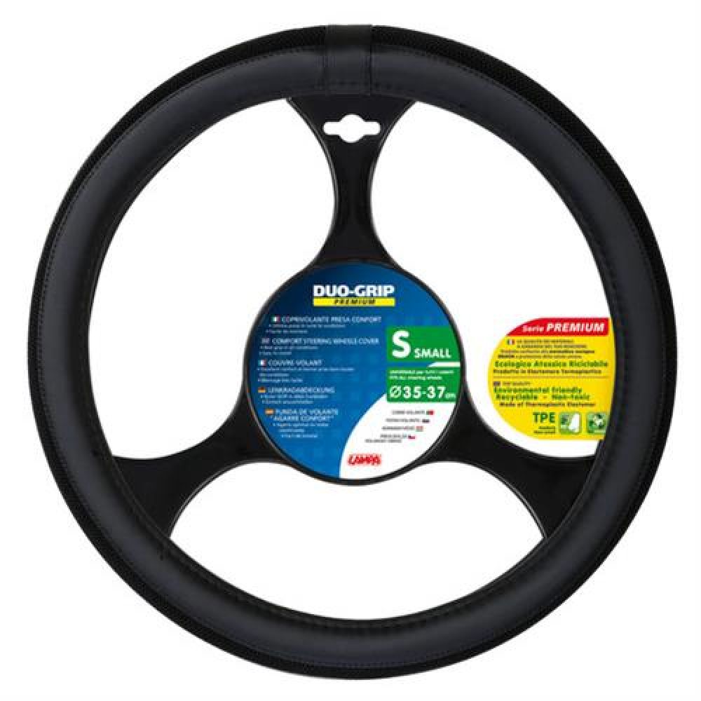 Lampa Κάλυμμα Τιμονιού Αυτοκινήτου Duo-Grip 35-37εκ. Άοσμο πλεχτή αντιιδρωτική επένδυση Μαύρο 1-τεμ. (L3314.0)