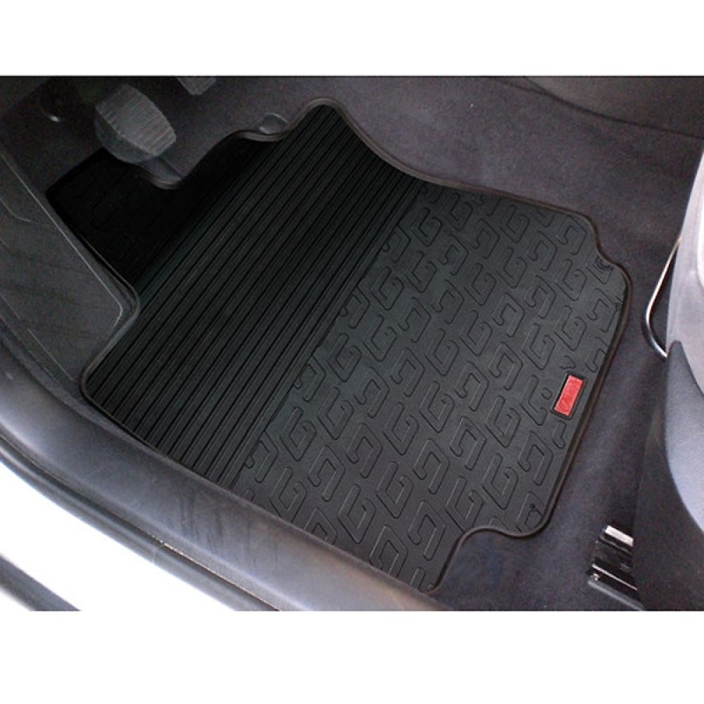 LAMPA - ΠΑΤΑΚΙΑ ΑΥΤΟΚΙΝΗΤΟΥ ΑΠΟ ΛΑΣΤΙΧΟ ΓΙΑ RENAULT LAGUNA III 06/2007-2016 ΣΕ ΜΑΥΡΟ ΧΡΩΜΑ ME ΚΟΥΜΠΩΜΑΤΑ - 4 ΤΕΜ.