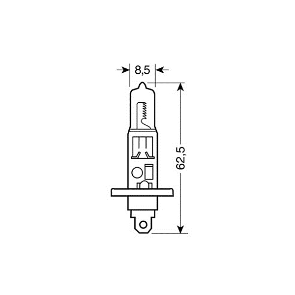 H1 ΑΛΟΓΟΝΟΥ 12V/55W 62.5mm P14,5s ΛΑΜΠΑ