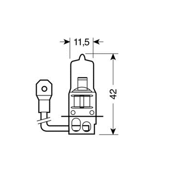 H3 ΑΛΟΓΟΝΟΥ 12V/55W 42mm PK22s