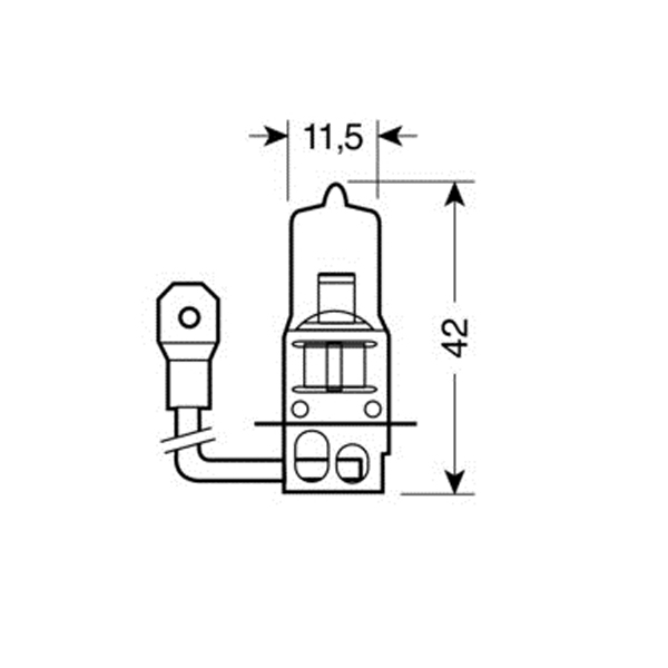 H3 ΑΛΟΓΟΝΟΥ 12V/100W 42mm PK22s ΛΑΜΠΑ