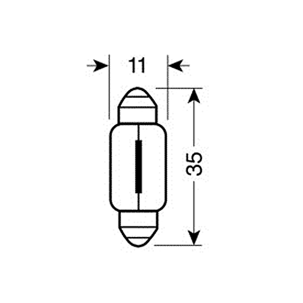 ΠΡΟΣΦΟΡΑ ΛΑΜΠΑΚΙΑ ΜΩΒ ΣΩΛΗΝΩΤΑ 12V/C10W 35mm