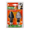ΦΛΑΣ MOTO PENTA 12V LED 67x35mm CARBON 2 ΤΕΜ.