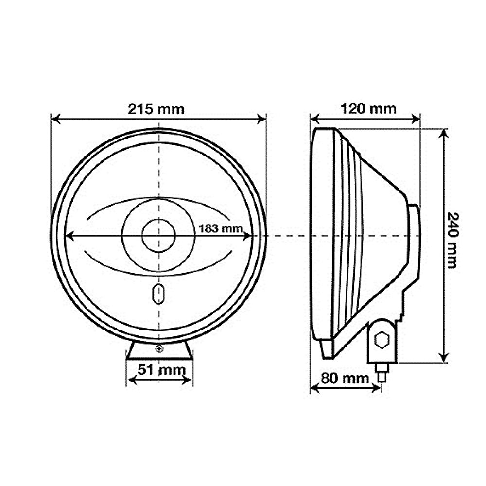 ΠΡΟΒΟΛΕΑΣ ANGEL-EYES 12/24V H3 130W ΛΕΥΚΟΣ