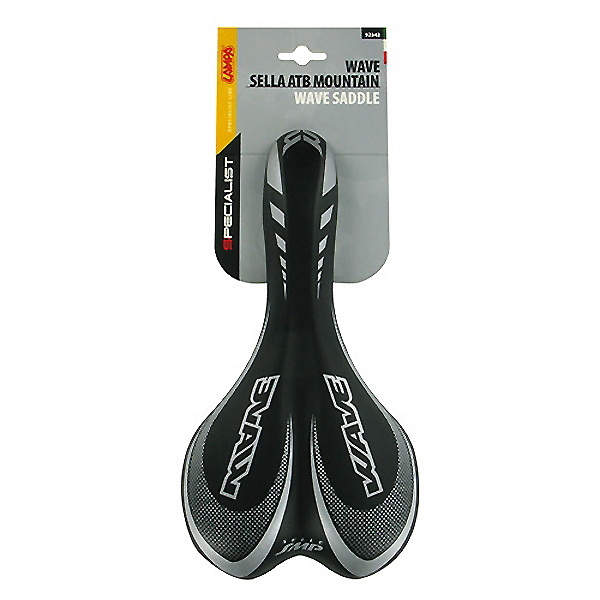 Σέλα ποδηλάτου (270x140mm /370gr) μαύρη Wave Saddle Σέλα ποδηλάτου (270x140mm /370gr) μαύρη Wave Saddle