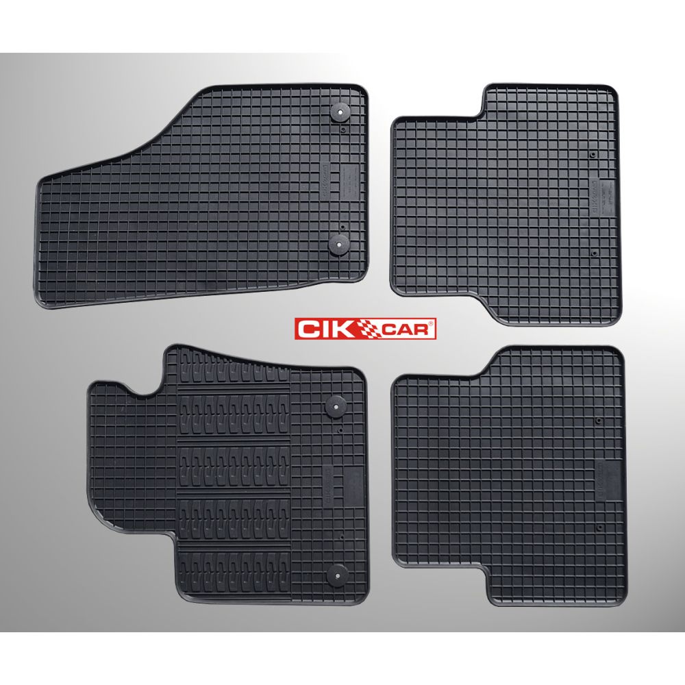 Cik - ΠΑΤΑΚΙΑ ΑΥΤΟΚΙΝΗΤΟΥ ΑΠΟ ΛΑΣΤΙΧΟ ΓΙΑ AUDI Q3 2011-2018 ΣΕ ΜΑΥΡΟ ΧΡΩΜΑ ΜΕ ΚΟΥΜΠΩΜΑΤΑ - 4 ΤΕΜ. (RM.AU.0002/CK)