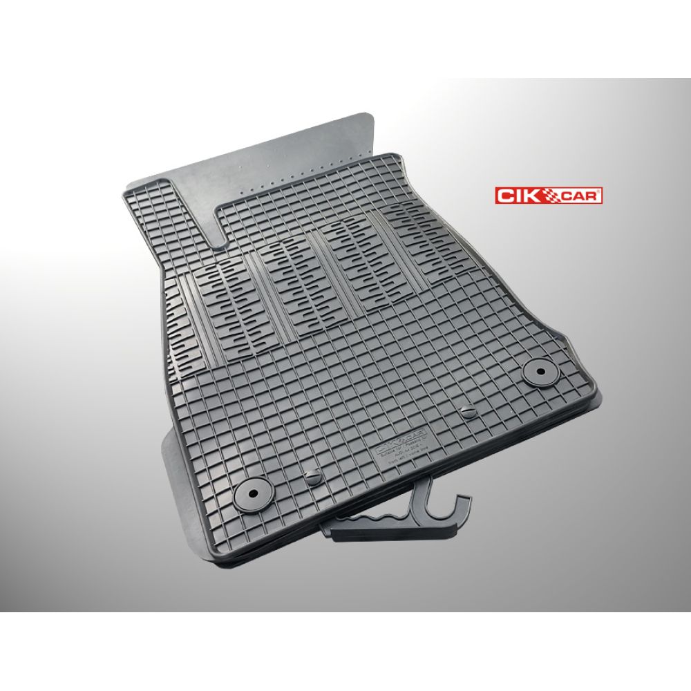 Cik - ΠΑΤΑΚΙΑ ΑΥΤΟΚΙΝΗΤΟΥ ΑΠΟ ΛΑΣΤΙΧΟ ΓΙΑ AUDI A4 B9 2015+ / A5 B9 2016+ ΣΕ ΜΑΥΡΟ ΧΡΩΜΑ ΜΕ ΚΟΥΜΠΩΜΑΤΑ - 4 ΤΕΜ. (RM.AU.0006/CK)