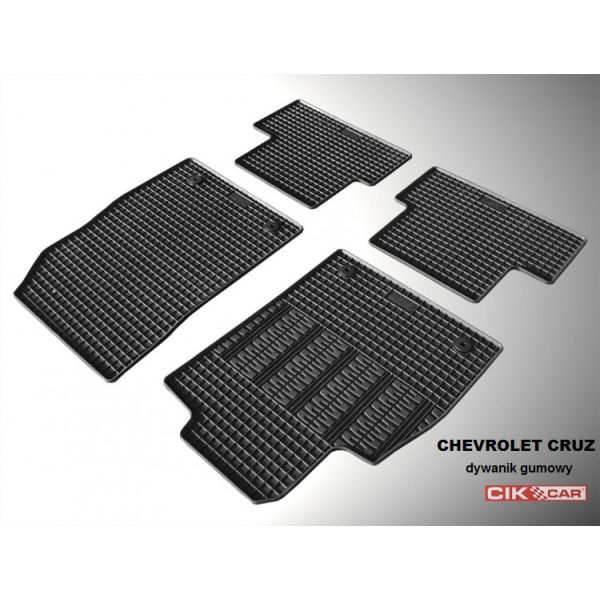 ΜΑΡΚΕ ΠΑΤΑΚΙΑ ΣΕ ΣΚΑΦΗ ΛΑΣΤΙΧΟ ΓΙΑ CHEVROLET CRUZE 2008-2016 / OPEL ASTRA J 2009-2016 ΣΕ ΜΑΥΡΟ ΧΡΩΜΑ ΜΕ ΚΟΥΜΠΩΜΑΤΑ CIK - 4 ΤΕΜ.
