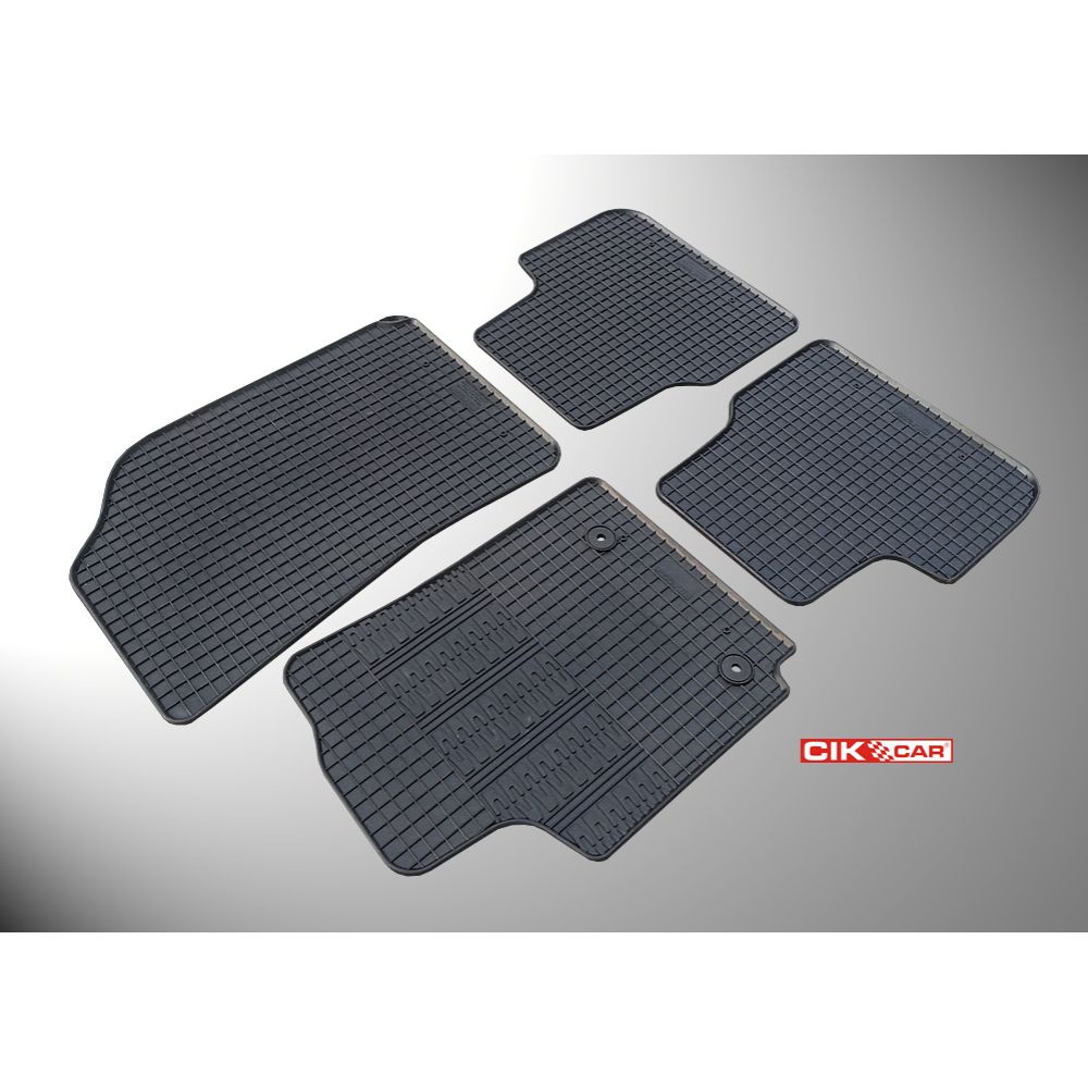 Cik - ΠΑΤΑΚΙΑ ΑΥΤΟΚΙΝΗΤΟΥ ΑΠΟ ΛΑΣΤΙΧΟ ΓΙΑ CITROEN C4 CACTUS 2014-10/2020 ΣΕ ΜΑΥΡΟ ΧΡΩΜΑ ΜΕ ΚΟΥΜΠΩΜΑΤΑ - 4 ΤΕΜ. (RM.CI.0003/CK)