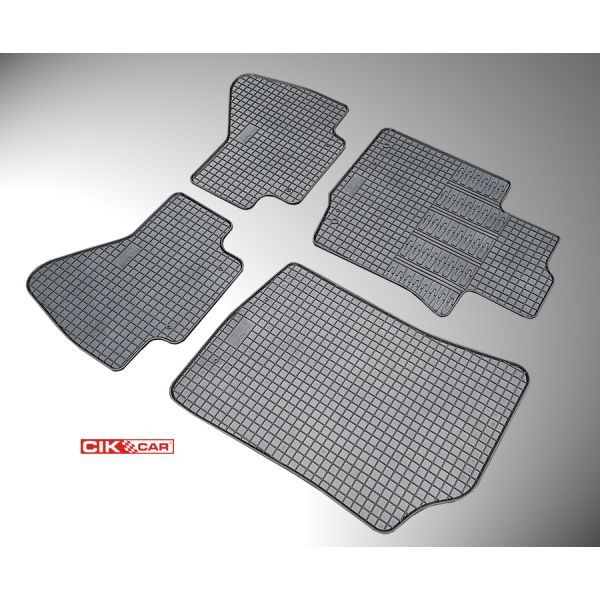 ΜΑΡΚΕ ΠΑΤΑΚΙΑ ΣΕ ΣΚΑΦΗ ΛΑΣΤΙΧΟ ΓΙΑ CITROEN C1 / PEUGEOT 107 / TOYOTA AYGO 2005-2014 ΣΕ ΜΑΥΡΟ ΧΡΩΜΑ ΧΩΡΙΣ ΚΟΥΜΠΩΜΑΤΑ CIK - 4 ΤΕΜ.