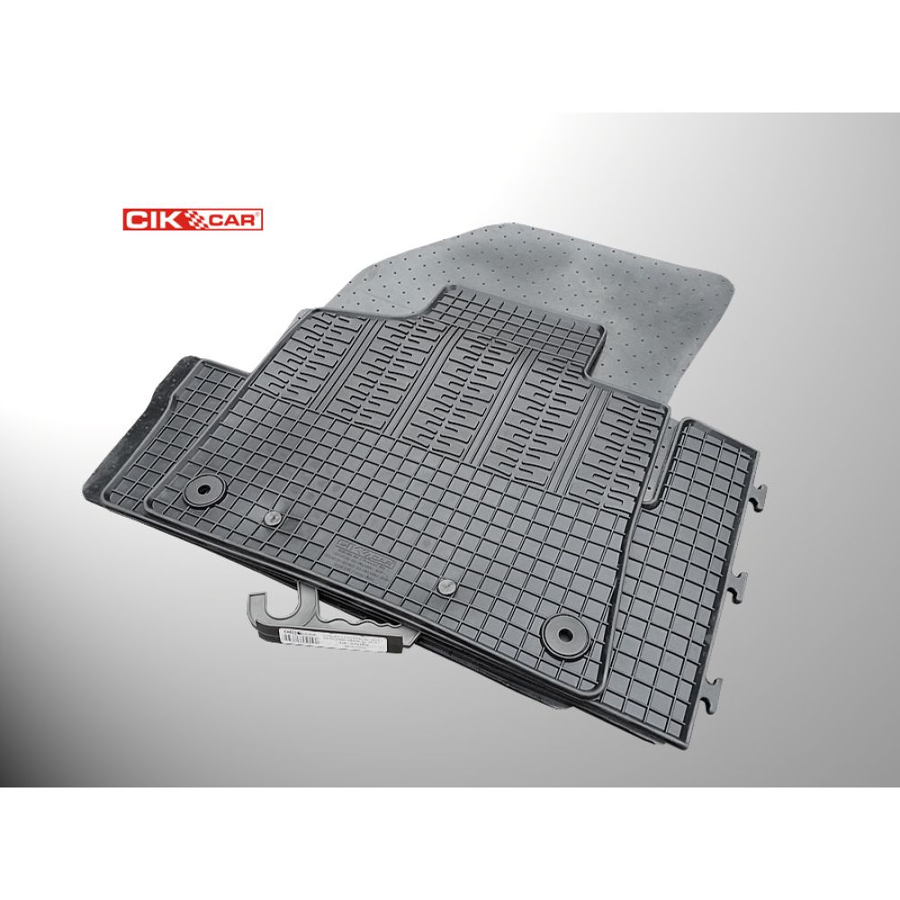Cik - ΠΑΤΑΚΙΑ ΑΥΤΟΚΙΝΗΤΟΥ ΑΠΟ ΛΑΣΤΙΧΟ ΓΙΑ CITROEN C4 PICASSO 5D 2014-2018 ΣΕ ΜΑΥΡΟ ΧΡΩΜΑ ΜΕ ΚΟΥΜΠΩΜΑΤΑ - 4 ΤΕΜ. (RM.CI.0006/CK)
