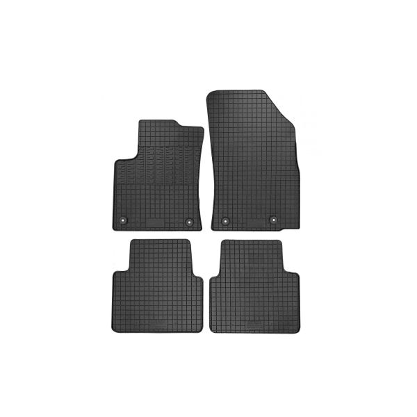 ΜΑΡΚΕ ΠΑΤΑΚΙΑ ΣΕ ΣΚΑΦΗ ΛΑΣΤΙΧΟ ΓΙΑ CITROEN C3 AIRCROSS 2017+ / OPEL CROSSLAND X 2017+ ΣΕ ΜΑΥΡΟ ΧΡΩΜΑ ΜΕ ΚΟΥΜΠΩΜΑΤΑ CIK - 4 ΤΕΜ.