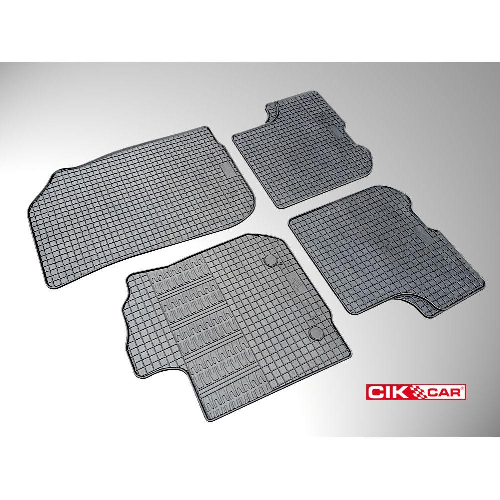Cik - ΠΑΤΑΚΙΑ ΑΥΤΟΚΙΝΗΤΟΥ ΑΠΟ ΛΑΣΤΙΧΟ ΓΙΑ DACIA LOGAN 2012+ / DACIA SANDERO 2012-2020 / DACIA SANDERO STEPWAY 2012-2020 ΣΕ ΜΑΥΡΟ ΧΡΩΜΑ ΜΕ ΚΟΥΜΠΩΜΑΤΑ - 4 ΤΕΜ. (RM.DAC.0001/CK)