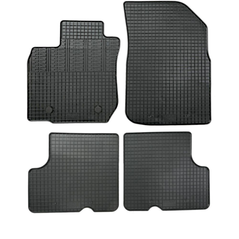Cik - ΠΑΤΑΚΙΑ ΑΥΤΟΚΙΝΗΤΟΥ ΑΠΟ ΛΑΣΤΙΧΟ ΓΙΑ DACIA DUSTER 2X4 2010-2018 ΣΕ ΜΑΥΡΟ ΧΡΩΜΑ ΜΕ ΚΟΥΜΠΩΜΑΤΑ - 4 ΤΕΜ. (RM.DAC.0004/CK)