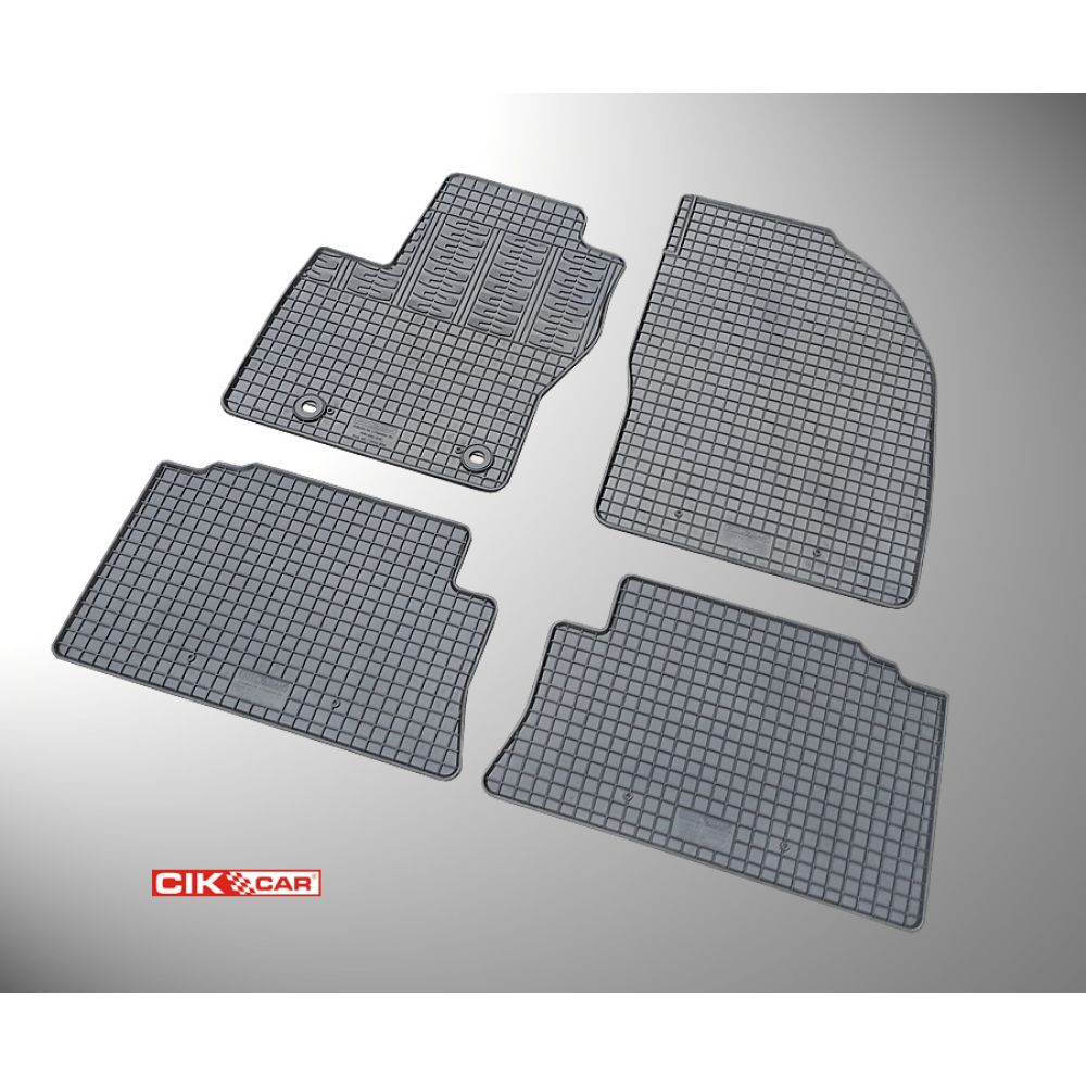 Cik - ΠΑΤΑΚΙΑ ΑΥΤΟΚΙΝΗΤΟΥ ΑΠΟ ΛΑΣΤΙΧΟ ΓΙΑ FORD KUGA 2008-2013 ΣΕ ΜΑΥΡΟ ΧΡΩΜΑ ΜΕ ΚΟΥΜΠΩΜΑΤΑ - 4 ΤΕΜ. (RM.FO.0008/CK)
