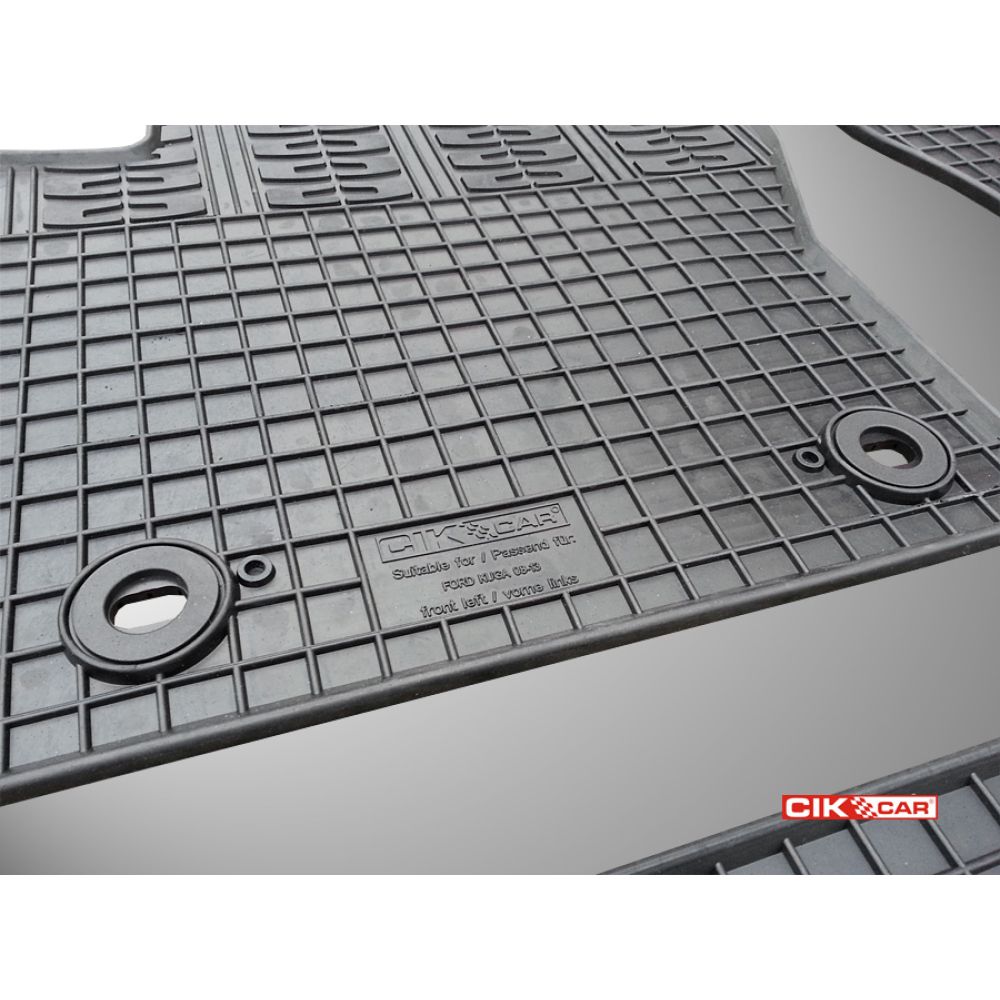 Cik - ΠΑΤΑΚΙΑ ΑΥΤΟΚΙΝΗΤΟΥ ΑΠΟ ΛΑΣΤΙΧΟ ΓΙΑ FORD KUGA 2008-2013 ΣΕ ΜΑΥΡΟ ΧΡΩΜΑ ΜΕ ΚΟΥΜΠΩΜΑΤΑ - 4 ΤΕΜ. (RM.FO.0008/CK)