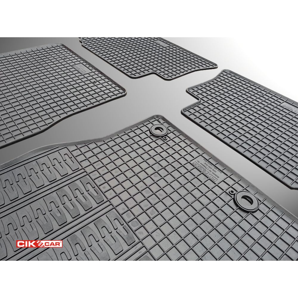 Cik - ΠΑΤΑΚΙΑ ΑΥΤΟΚΙΝΗΤΟΥ ΑΠΟ ΛΑΣΤΙΧΟ ΓΙΑ FORD KUGA 2008-2013 ΣΕ ΜΑΥΡΟ ΧΡΩΜΑ ΜΕ ΚΟΥΜΠΩΜΑΤΑ - 4 ΤΕΜ. (RM.FO.0008/CK)