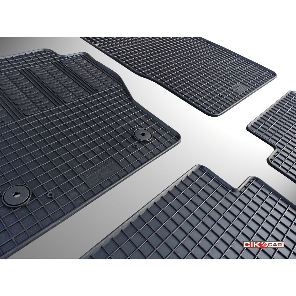 Cik - ΠΑΤΑΚΙΑ ΑΥΤΟΚΙΝΗΤΟΥ ΑΠΟ ΛΑΣΤΙΧΟ ΓΙΑ FORD KUGA 2013-2015 ΣΕ ΜΑΥΡΟ ΧΡΩΜΑ ΜΕ ΚΟΥΜΠΩΜΑΤΑ - 4 ΤΕΜ. (RM.FO.0009/CK)