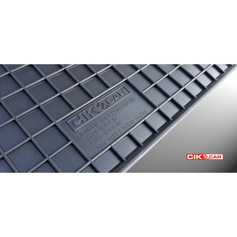 Cik - ΠΑΤΑΚΙΑ ΑΥΤΟΚΙΝΗΤΟΥ ΑΠΟ ΛΑΣΤΙΧΟ ΓΙΑ FORD KUGA 2013-2015 ΣΕ ΜΑΥΡΟ ΧΡΩΜΑ ΜΕ ΚΟΥΜΠΩΜΑΤΑ - 4 ΤΕΜ. (RM.FO.0009/CK)