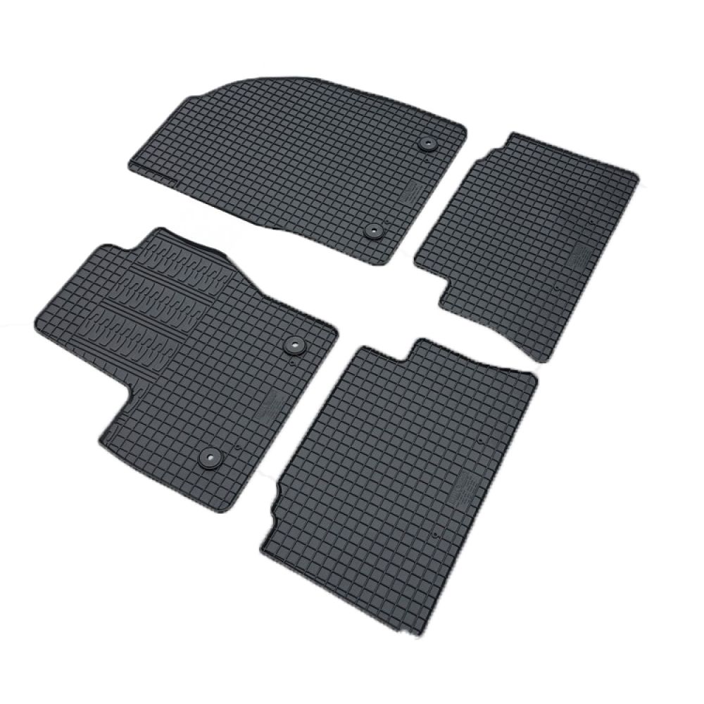 Cik - ΠΑΤΑΚΙΑ ΑΥΤΟΚΙΝΗΤΟΥ ΑΠΟ ΛΑΣΤΙΧΟ ΓΙΑ FORD KUGA 2015-2019 ΣΕ ΜΑΥΡΟ ΧΡΩΜΑ ΜΕ ΚΟΥΜΠΩΜΑΤΑ - 4 ΤΕΜ. (RM.FO.0020/CK)