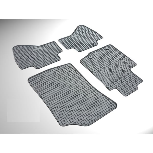 ΜΑΡΚΕ ΠΑΤΑΚΙΑ ΣΕ ΣΚΑΦΗ ΛΑΣΤΙΧΟ ΓΙΑ PEUGEOT 108 2014-2021 / CITROEN C1 2014-2021 ΣΕ ΜΑΥΡΟ ΧΡΩΜΑ ΜΕ ΚΟΥΜΠΩΜΑΤΑ CIK - 4 ΤΕΜ.